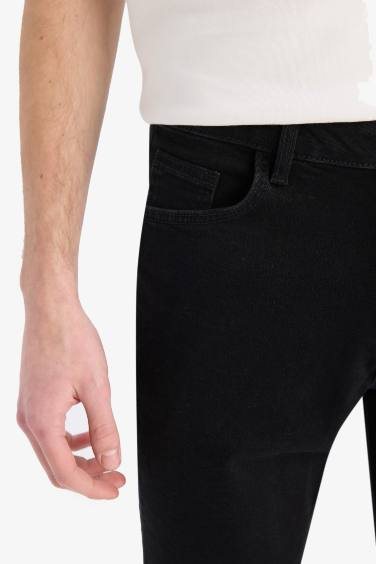 Slim Fit Denim Bermuda Shorts