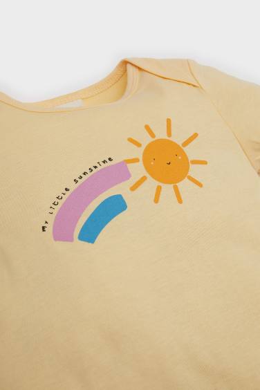 جمبسوت بيبي بناتي ممشط حديثي الولادة بطبعة قوس قزح