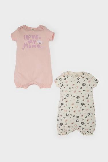 Baby Girl Newborn Cotton 2 Piece Jumpsuit