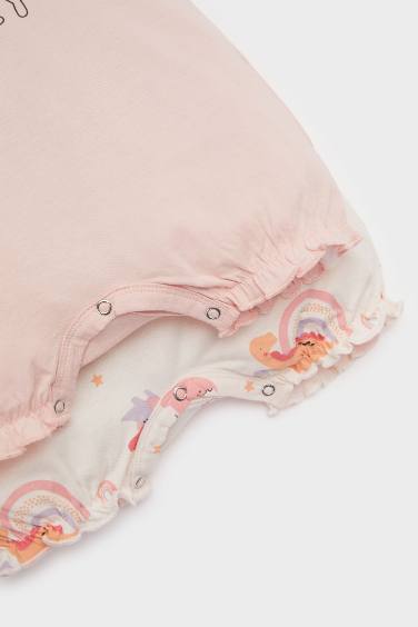 جمبسوت بيبي بناتي بطبعة ديناصور ممشط - قطعتين