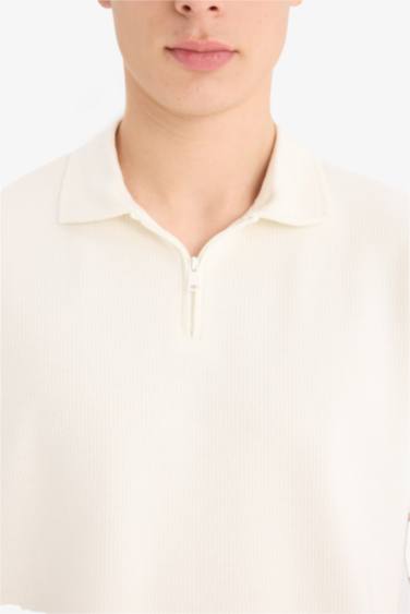 Regular Fıt Kısa Kollu Polo Tişört - Görsel 5