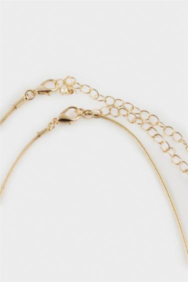 Kadın 2'li Kalpli Kolye