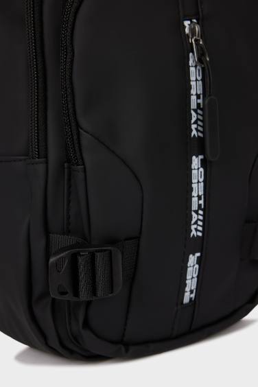 Man Faux Leather Crossbody Bag