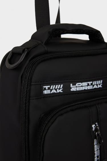 Man Faux Leather Crossbody Bag