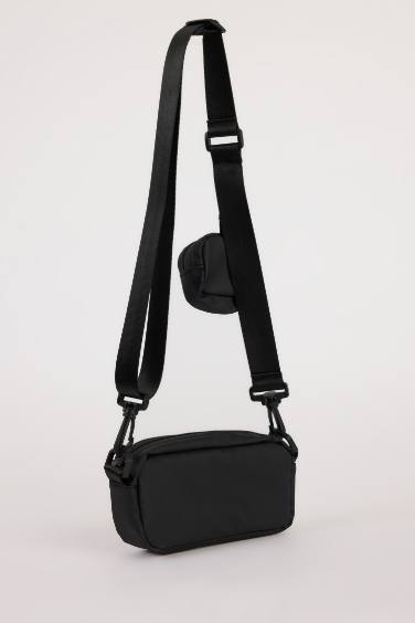 Man Faux Leather Crossbody Bag