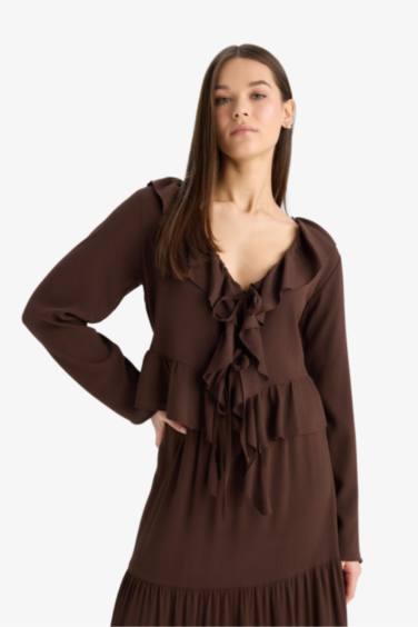 Regular Fit Long Sleeve Blouse