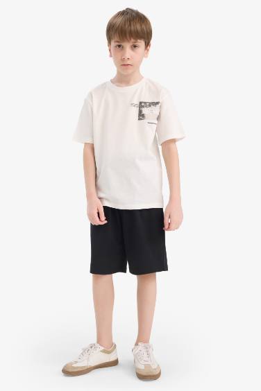 Boy Crew Neck Printed Short Sleeve T-Shirt