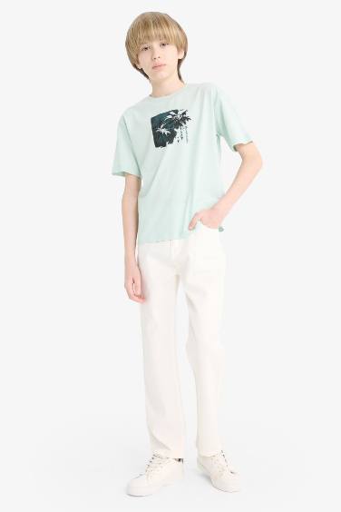 Boy Crew Neck Printed Short Sleeve T-Shirt