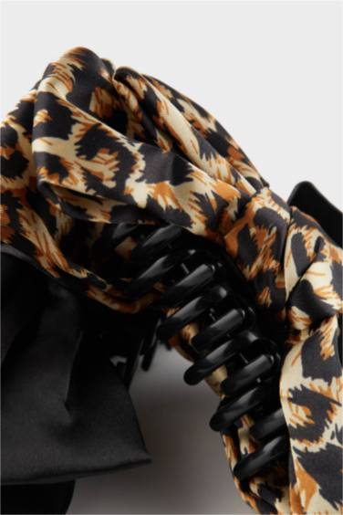 مشبك شعر نسائي اسود وتايجر - قطعتين