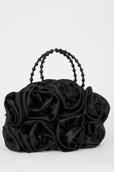 DCEY x DeFacto Kadın Saten Güllü Baget Çanta