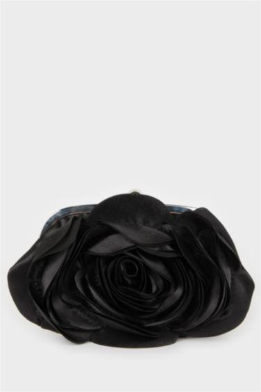 DCEY x DeFacto Kadın Saten Güllü El Çantası