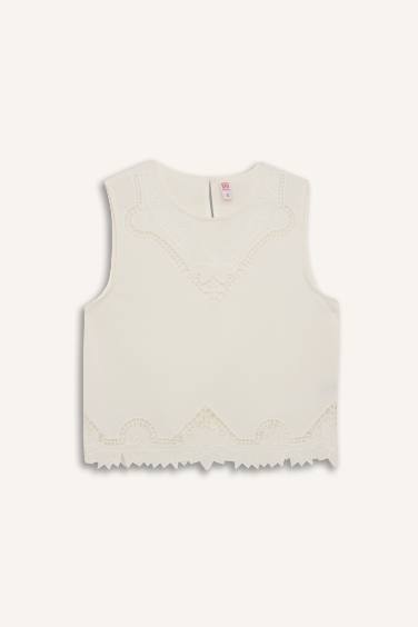 Regular Fit Pamuklu Kolsuz Üst-Fall in Love 