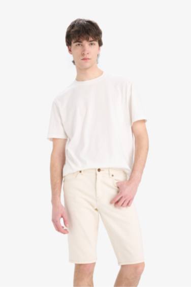 شورت برمودا جينز سليم فيت