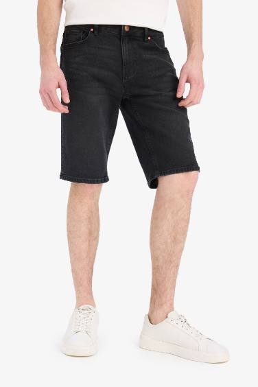 Slim Fit облегающие джинсовые бермуды