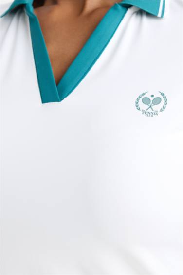 Standart Fıt Kısa Kollu Polo Tişört - Görsel 5