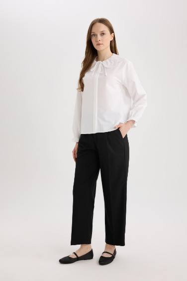 Regular Fit Poplin Uzun Kollu Gömlek Tunik