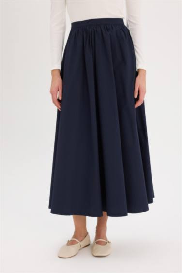 A Kesim Basıc Poplin Maxi Tesettür Etek - Görsel 6