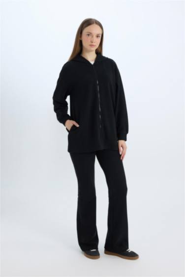 Wide Leg Geniş Paça Beli Lastikli Uzun Boy Pantolon