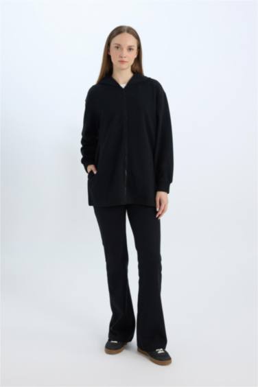 Wide Leg Geniş Paça Beli Lastikli Uzun Boy Pantolon