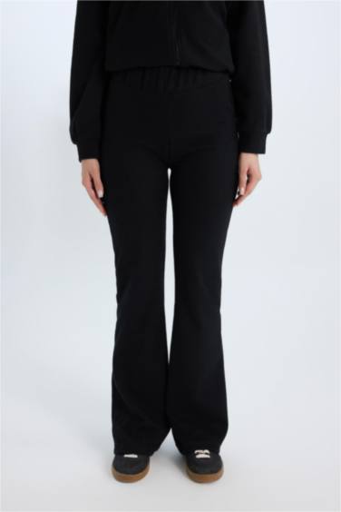 Wide Leg Geniş Paça Beli Lastikli Uzun Boy Pantolon