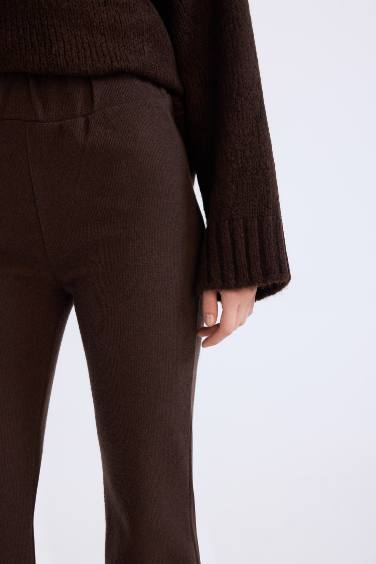 Wide Leg Geniş Paça Beli Lastikli Uzun Boy Pantolon