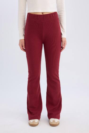 Wide Leg Geniş Paça Beli Lastikli Uzun Boy Pantolon