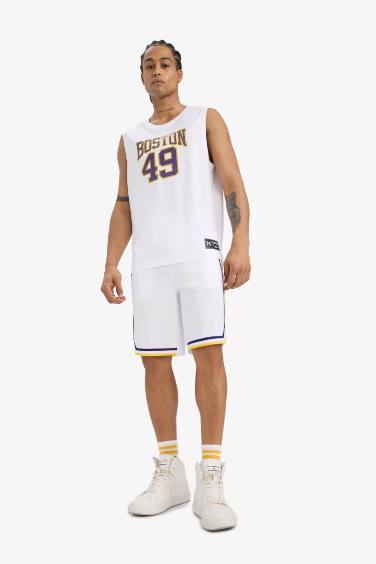 شورت رياضي قصة عادية سريع الجفاف من DeFactoFit