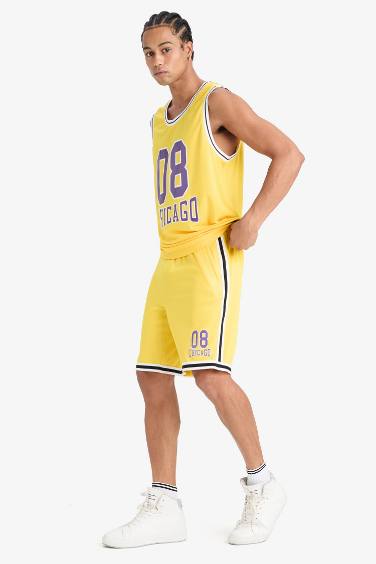 شورت رياضي قصة عادية سريع الجفاف من DeFactoFit