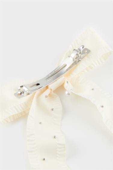 مشبك شعر نسائي دانتيل بالؤلؤ