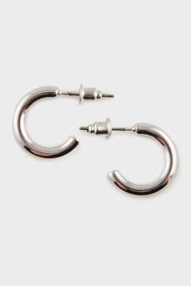 طقم 6 حلق فضي نسائي