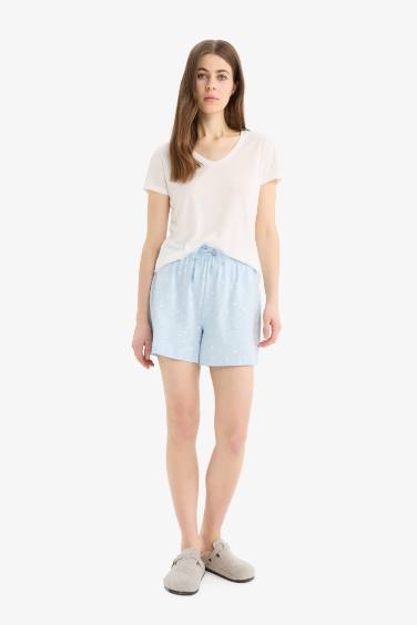 Regular Fit Beli Lastikli Şort Pijama Altı-Fall in Love