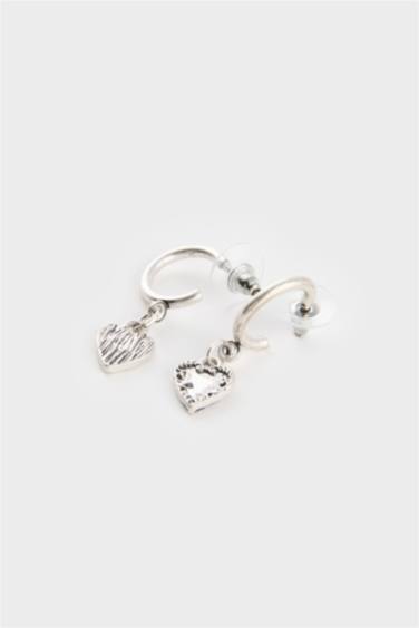 Woman Blue Stone 11 Piece Silver Earrings