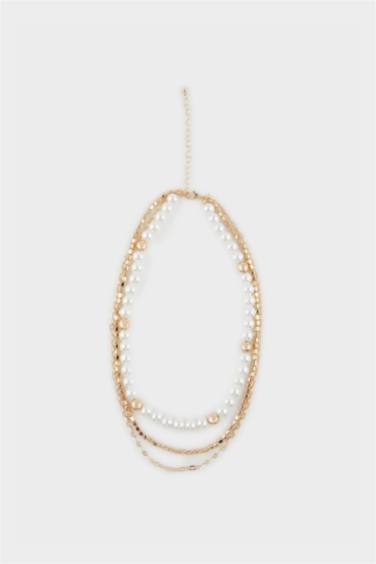 قلادة ذهبي نسائي - 3 قطع