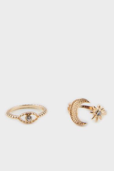 Kadın 5'li Gold Yüzük