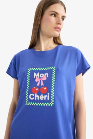 Regular Fit Crew Neck Knitted Dress