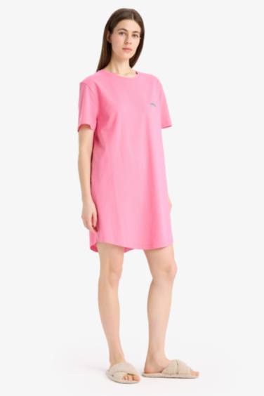 Regular Fit Crew Neck Knitted Dress