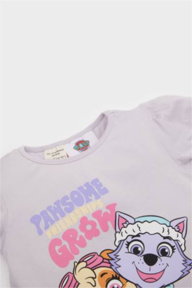 طقم بيجاما بنات مطبوع من تيشيرت و شورت - قطعتين