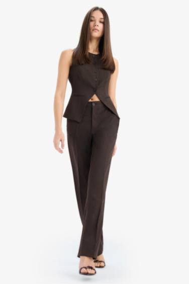 Afra x Defacto Fitted Buttoned Sleeveless Knitwear Cardigan