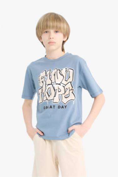 Ensemble T-shirt imprimé et Short pour garçon