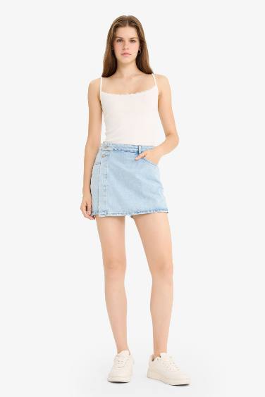 High Waist Denim Shorts