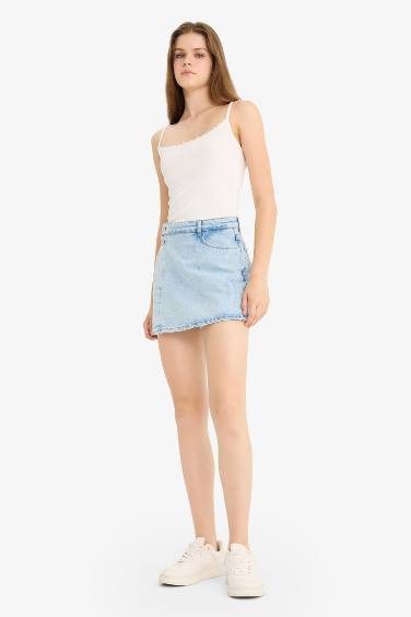 High Waist Denim Shorts
