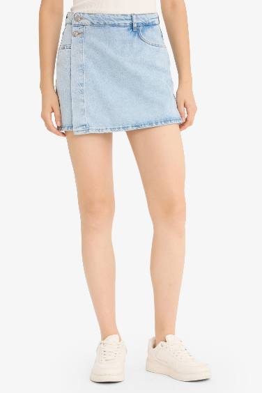 High Waist Denim Shorts