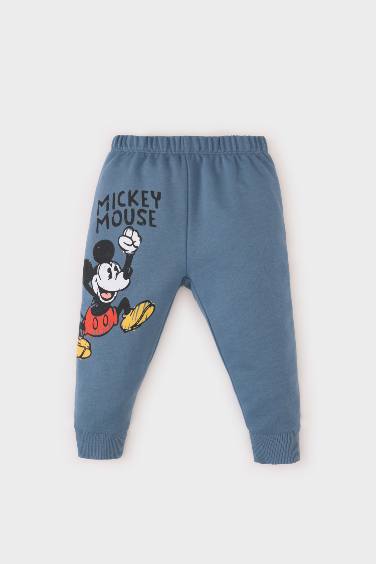 Regular Fit Mickey & Minnie Licensed Elastic Band Trousers