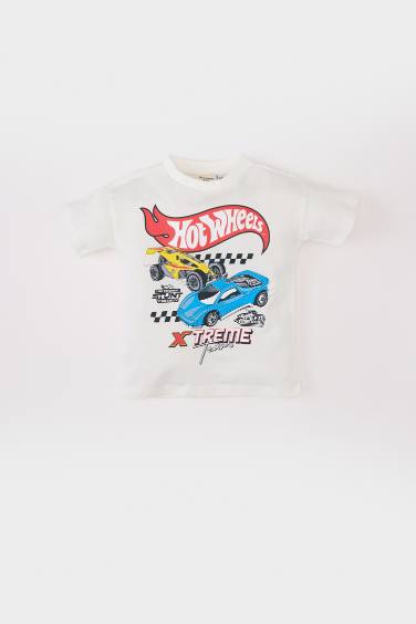 Baby Boy Hot Wheels Crew Neck Short Sleeve T-Shirt