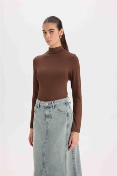 تي شيرت كم طويل سليم فيت