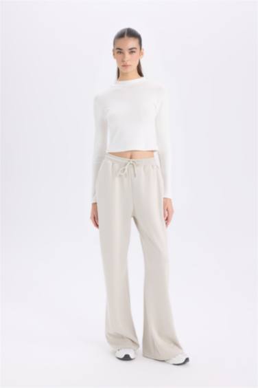 تي شيرت كم طويل سليم فيت هاف كول