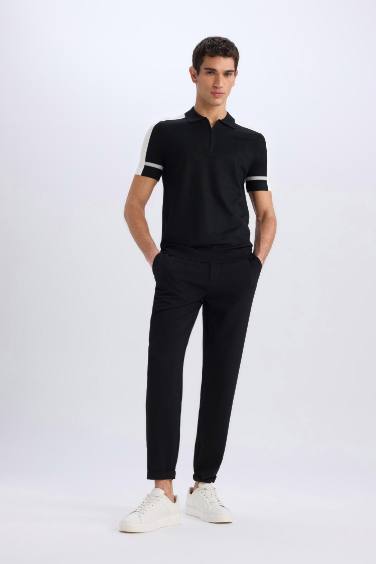 Jogger Fermuarlı Paça Yazlık Kumaş Pantolon