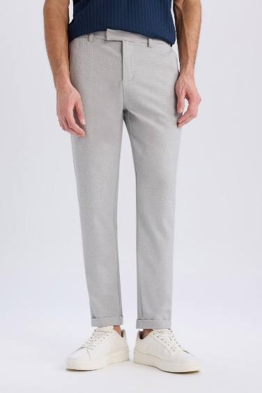 Jogger Fermuarlı Paça Yazlık Kumaş Pantolon