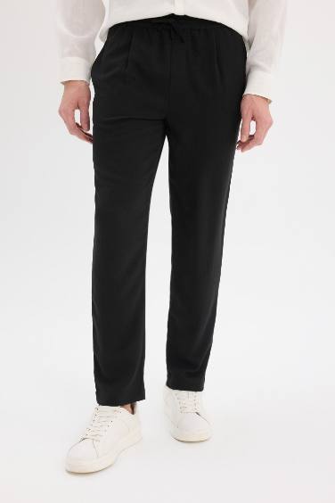Relax Fit Ankle Length Linen Look