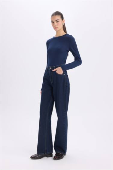 تيشيرت كم طويل نسيج مشروط سليم فيت